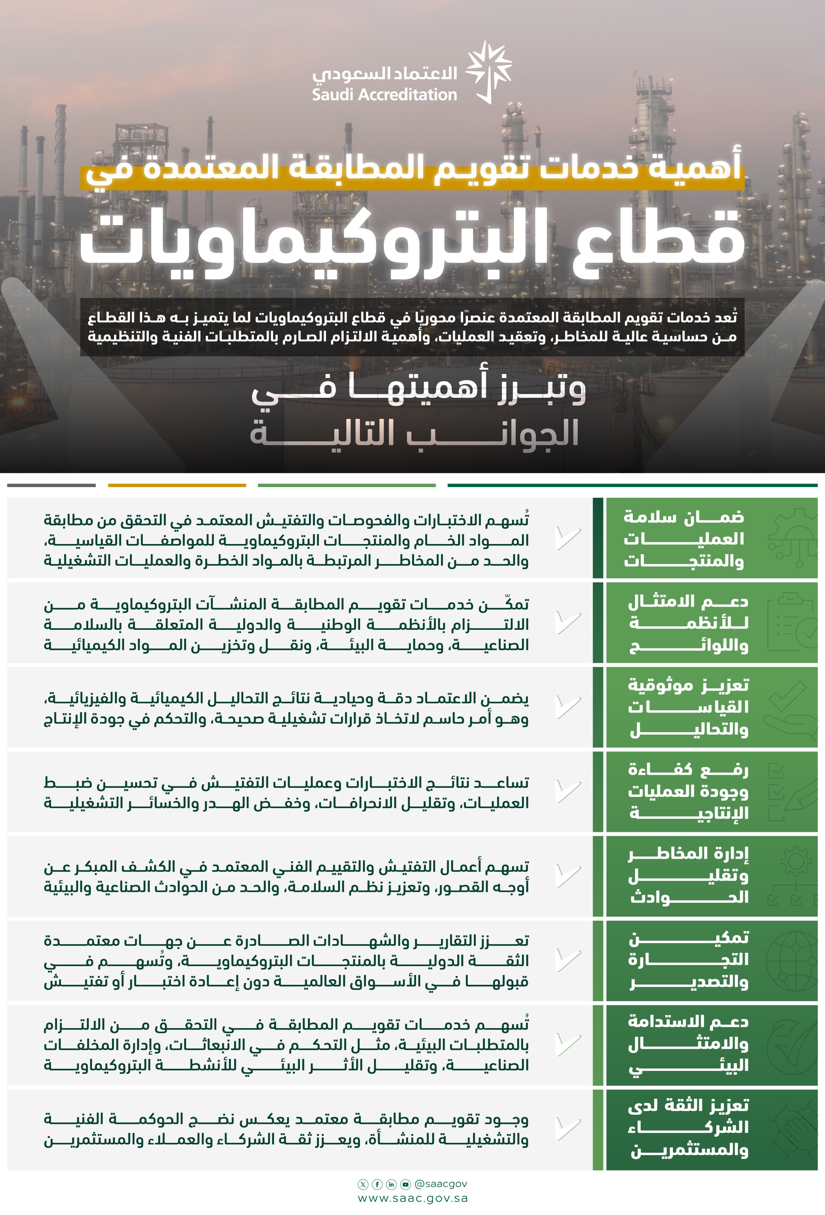 الجودة في قطاع البتروكيماويات
